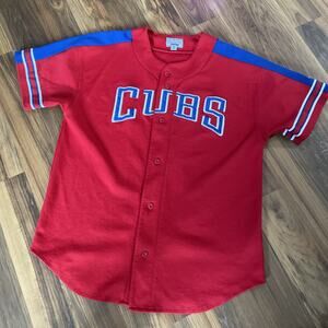 Starter MLB Chicago Cubs Men’s XL Jersey Red Blue Genuine Merchandise 90’s Y2K
